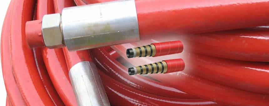 BOP control line construction – four or six spiral wires, fireproof