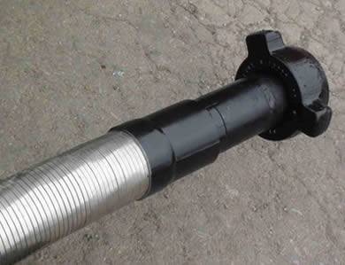 Kill hose used in BOP stacks covered by stainless steel interlock stripwound tube